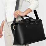 Milan Vegan Leather Cabin Bag | Black