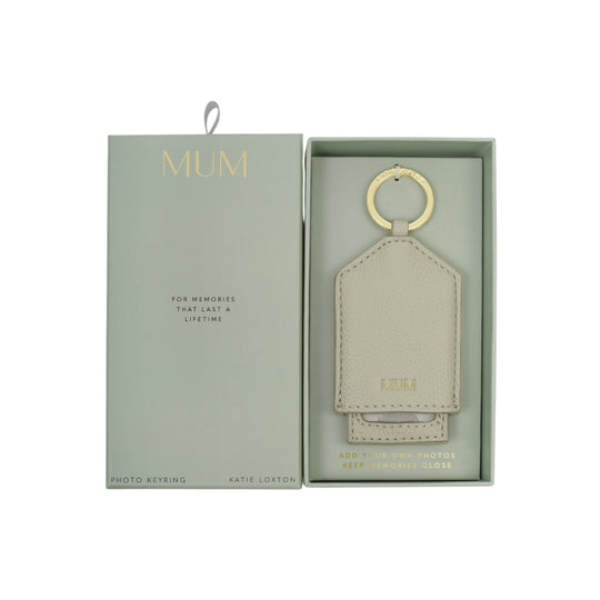 'Mum' Hidden Photo Keyring | Green Mist