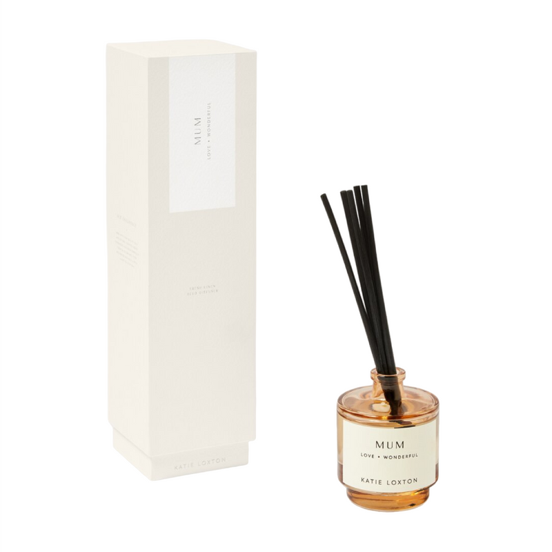 'Mum' Sentiment Reed Diffuser | Fresh Linen & White Lily