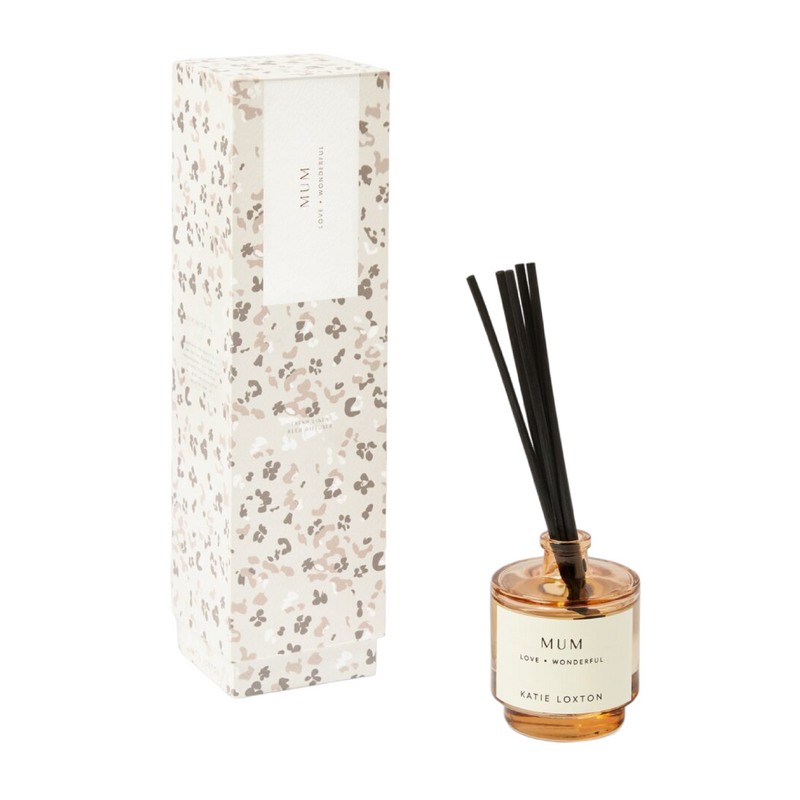 'Mum' Sentiment Reed Diffuser | Blossom Print | Fresh Linen & White Lily