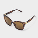 Mykonos Oversized Cat-Eye Sunglasses | Dark Tortoiseshell