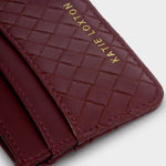 Nova Hand Woven Card Holder | Cherry