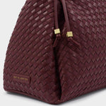 Nova Hand Woven Shoulder Bag | Cherry | Large