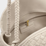 Nova Hand Woven Shoulder Bag | Oyster | Large