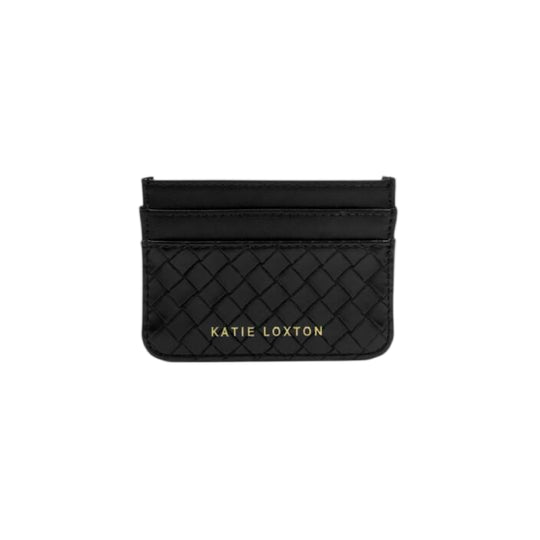 Nova Hand Woven Card Holder | Black