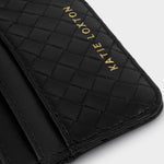 Nova Hand Woven Card Holder | Black
