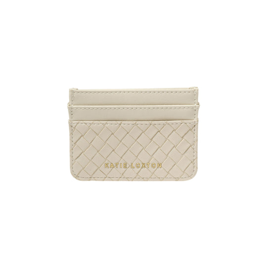 Nova Hand Woven Card Holder | Off White