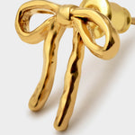 Novelle Bow Earrings | Gold Coated