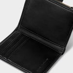 Orin Twist Lock Faux Croc Purse | Black