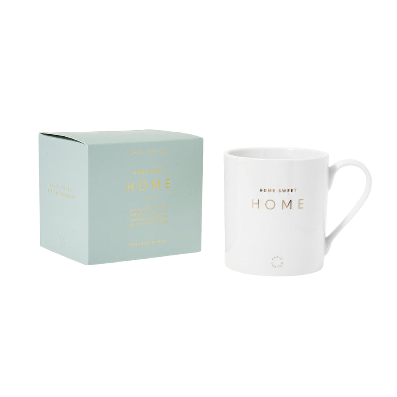 Porcelain 'Home Sweet Home' Mug | White