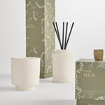 Ceramic Sentiment Reed Diffuser | Lovely Mum | Fresh Fig & Wild Freesia