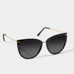 Sardinia Round Cat-Eye Sunglasses | Black
