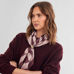 Satin Check Multiway Scarf | Pink