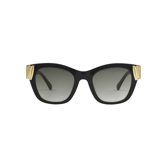 Seychelles Round Cat-Eye Sunglasses | Black