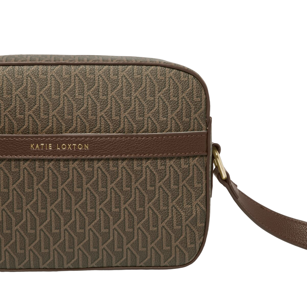 Katie Loxton Signature Crossbody Bag - Chocolate | About Living