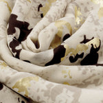 Snake Print Foil Scarf | Sand