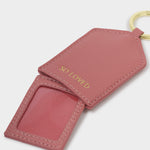 'So Loved' Hidden Photo Keyring | Raspberry Pink