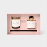 'So Loved' Mini Votive & Reed Diffuser Gift Set | Peach Rose & Sweet Mandarin