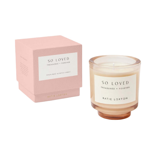 'So Loved' Sentiment Candle | Peach Rose & Sweet Mandarin