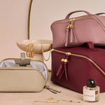 Soho Makeup & Wash Bag | Deep Rose | Medium
