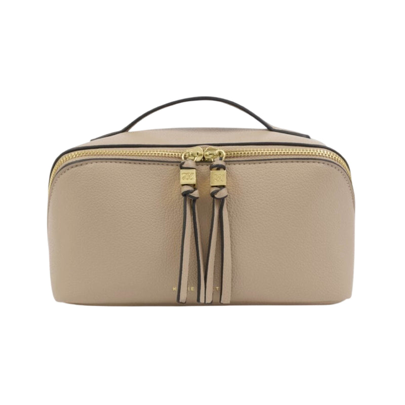 Soho Makeup & Wash Bag | Light Taupe | Large