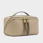 Soho Makeup & Wash Bag | Light Taupe | Large