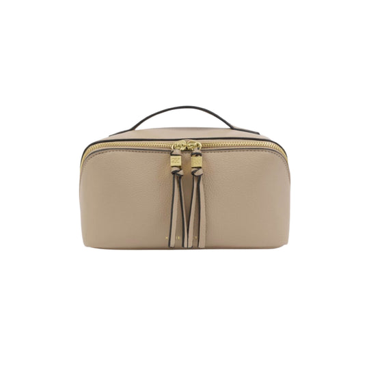 Soho Makeup & Wash Bag | Light Taupe | Medium