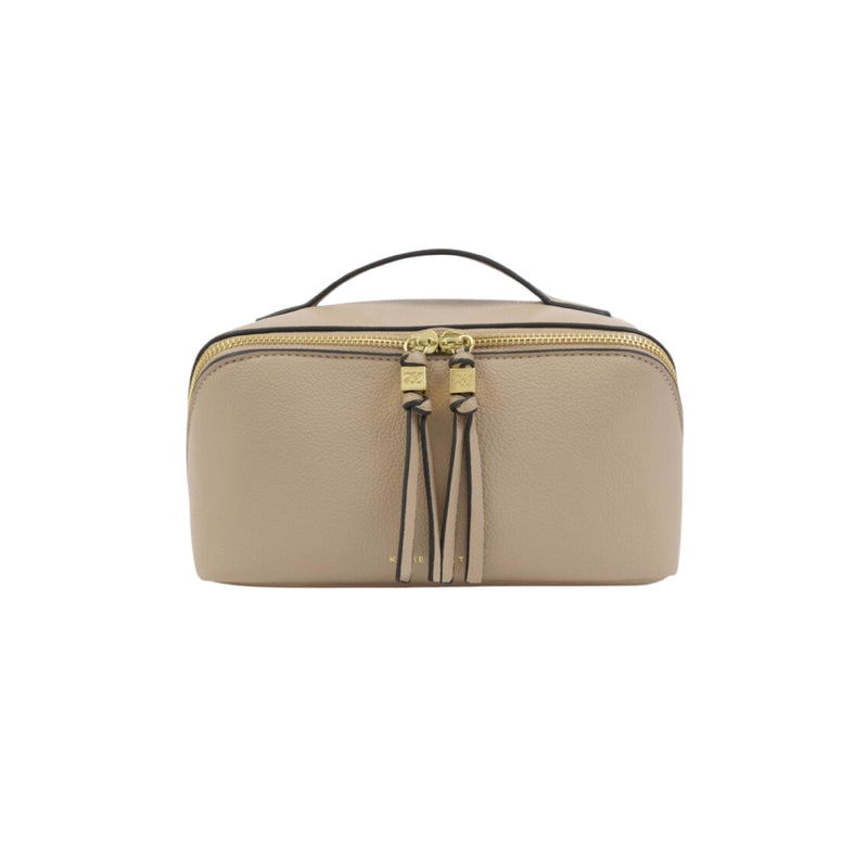 Soho Makeup & Wash Bag | Light Taupe | Medium