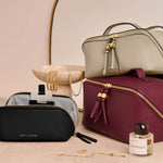 Soho Makeup & Wash Bag | Light Taupe | Medium
