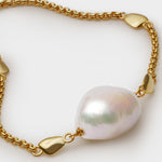 Sol Waterproof Freshwater Pearl Bracelet | Gold Coated
