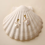 Sol Waterproof Freshwater Pearl Earrings | Gold Coated