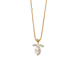 Sol Waterproof Freshwater Pearl Necklace | Gold Coated