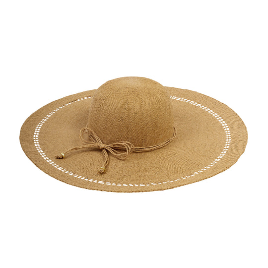 Wide Brim Floppy Straw Hat | Natural