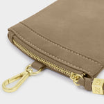 Clip-On Suedette Sunglasses Case | Taupe