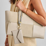 Suedette Purse with Cord | Oyster