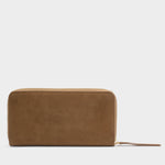 Suedette Purse with Eyelets | Caramel | Large