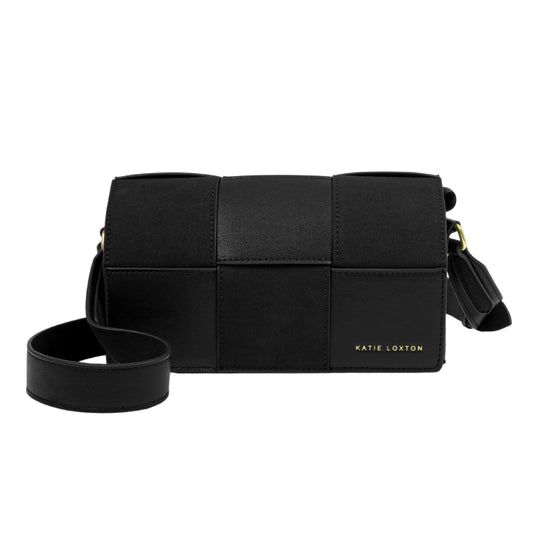 Taya Suedette Crossbody Bag | Black