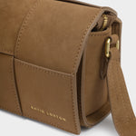Taya Suedette Crossbody Bag | Caramel