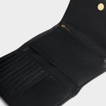 Taya Woven Suedette Purse | Black