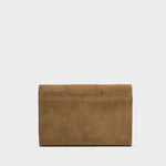 Taya Woven Suedette Purse | Caramel