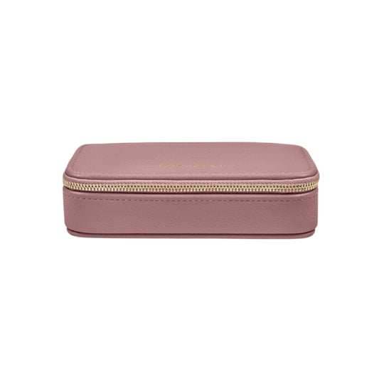 Vegan Leather Jewellery Box | Deep Rose | Medium