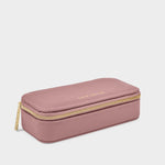 Vegan Leather Jewellery Box | Deep Rose | Medium