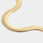 Waterproof Ciana Snake Chain Bracelet | Large | Gold Plated
