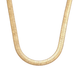 Waterproof Ciana Snake Chain Necklace | Large | Gold Plated