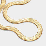 Waterproof Ciana Snake Chain Necklace | Large | Gold Plated