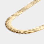 Waterproof Ciana Snake Chain Necklace | Large | Gold Plated