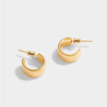 Waterproof Ciana Snake Huggie Hoop Earrings | Gold Plated
