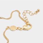 Waterproof 'Friendship' Heart Bracelet | Gold Plated
