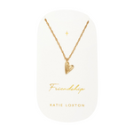 Waterproof 'Friendship' Heart Necklace | Gold Plated