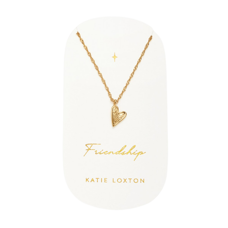 Waterproof 'Friendship' Heart Necklace | Gold Plated